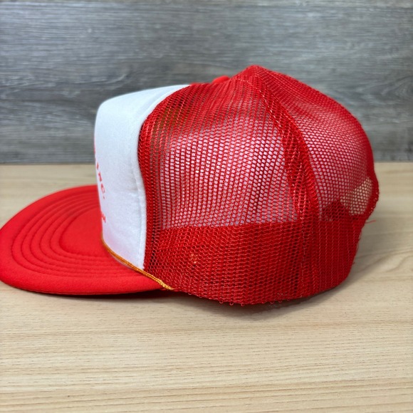 Vintage Main Auto Supply Hat Cap Snapback Red Trucker Toledo Ohio - Picture 4 of 11
